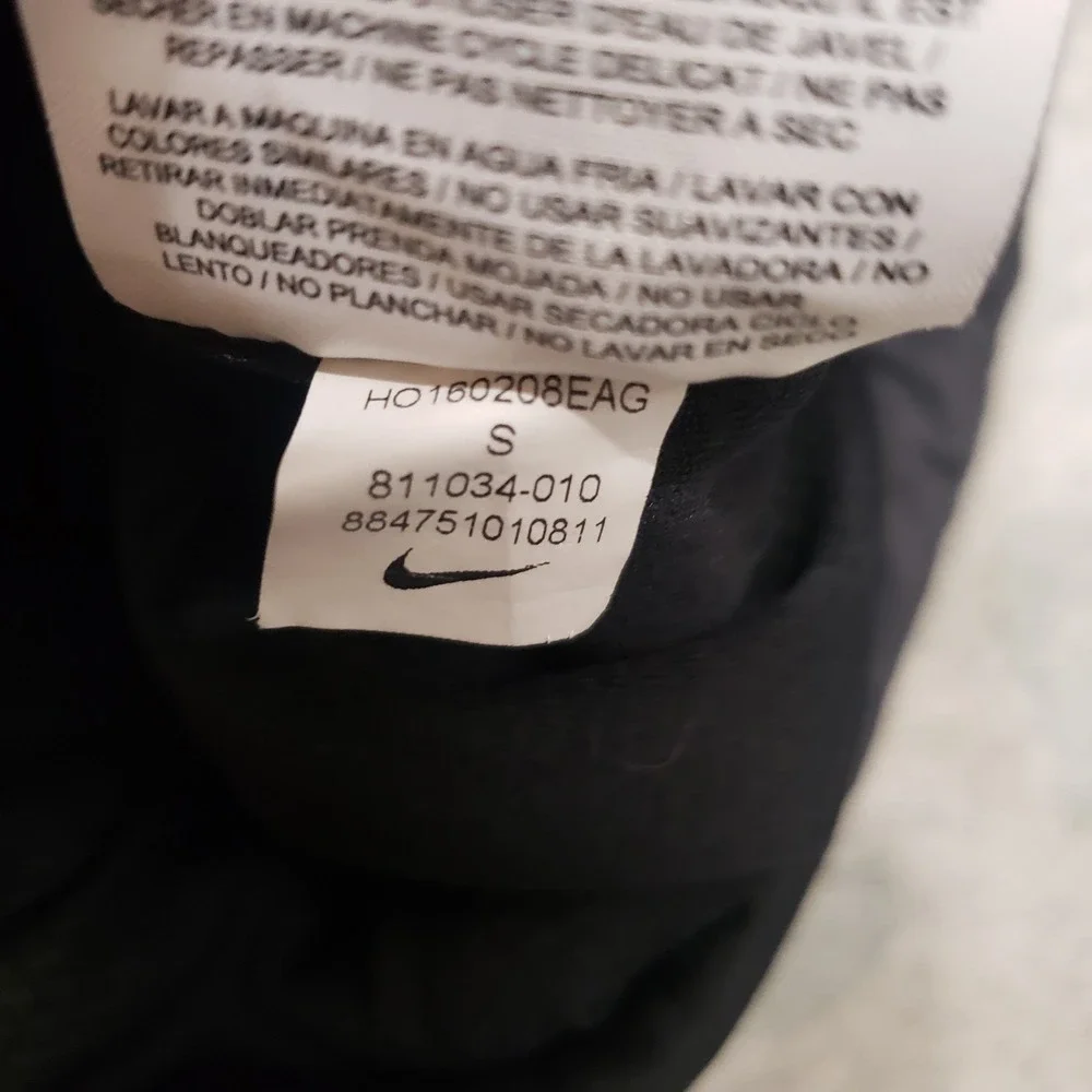 Nike Jacket Womens Small Gray Full Zip Aerolayer Crop